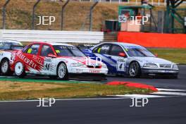 Silverstone Classic  20-22 July 2018 At the Home of British Motorsport John Cleland, Vauxhall Vectra and 4 Rickard Rydell, Volvo S40  Free for editorial use only Photo credit – JEP