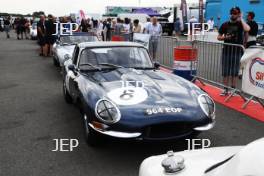 Silverstone Classic  20-22 July 2018 At the Home of British Motorsport 8 John Clark/Julian Bronson, Jaguar E-type FHC Free for editorial use only Photo credit – JEP