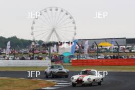 Silverstone Classic  20-22 July 2018 At the Home of British Motorsport 23 Barry Wood/Tony Wood, Jaguar E-type Free for editorial use only Photo credit – JEP