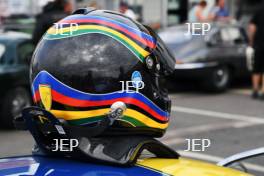 Silverstone Classic  20-22 July 2018 At the Home of British Motorsport Helmet  Free for editorial use only Photo credit – JEP