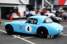 Silverstone Classic  20-22 July 2018 At the Home of British Motorsport 4 Theo Hunt/Mike Grant-Peterkin, Austin Healey 3000 Free for editorial use only Photo credit – JEP