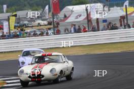 Silverstone Classic  20-22 July 2018 At the Home of British Motorsport 23 Barry Wood/Tony Wood, Jaguar E-type Free for editorial use only Photo credit – JEP