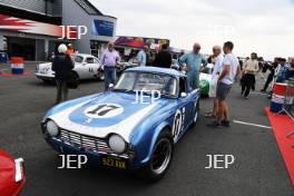 Silverstone Classic  20-22 July 2018 At the Home of British Motorsport 17 Julian Balme/James Mitchell, Triumph TR4 Free for editorial use only Photo credit – JEP