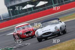 Silverstone Classic  20-22 July 2018 At the Home of British Motorsport 33 Ben Cussons/Jeremy Vaughan, Jaguar E-type Free for editorial use only Photo credit – JEP