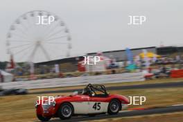 Silverstone Classic  20-22 July 2018 At the Home of British Motorsport 45 Paul Mortimer/Jonathan Mortimer, Austin-Healey 100M Free for editorial use only Photo credit – JEP