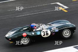 Silverstone Classic  20-22 July 2018 At the Home of British Motorsport 36 Rod Barrett/Jay Shepherd, Jaguar D-type Free for editorial use only Photo credit – JEP