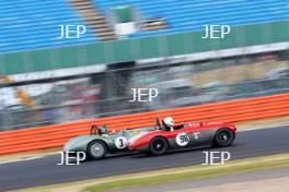 Silverstone Classic  20-22 July 2018 At the Home of British Motorsport 98 Nick Matthews, Austin-Healey 100/4 Free for editorial use only Photo credit – JEP