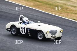 Silverstone Classic  20-22 July 2018 At the Home of British Motorsport 41 Nick Brayshaw/Sam Tordoff, Austin-Healey 100M Free for editorial use only Photo credit – JEP