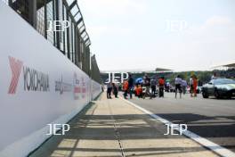 Silverstone Classic  20-22 July 2018 At the Home of British Motorsport Sponsors on the pit wall  Free for editorial use only Photo credit – JEP