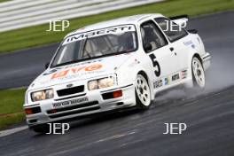 Silverstone Classic (20-21 July 2018) Preview Day,  2 May 2018, At the Home of British Motorsport. Ford Sierra RS 500  Free for editorial use only. Photo credit - JEP