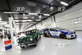 Silverstone Classic (20-21 July 2018) Preview Day,  2 May 2018, At the Home of British Motorsport. BTCC Cars at the Silverstone Classic, Jack Sears Austin Westminster anf Jason Plato, Team BMR Subaru Levorg GT  Free for editorial use only. Photo credit - JEP    