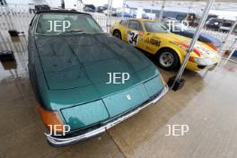 Silverstone Classic (20-21 July 2018) Preview Day,  2 May 2018, At the Home of British Motorsport. Ferrari Daytona  Free for editorial use only. Photo credit - JEP