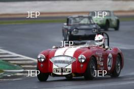 Silverstone Classic (20-21 July 2018) Preview Day,  2 May 2018, At the Home of British Motorsport. Austin Healey  Free for editorial use only. Photo credit - JEP