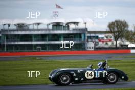 Silverstone Classic (20-21 July 2018) Preview Day,  2 May 2018, At the Home of British Motorsport. Jaguar C-Type  Free for editorial use only. Photo credit - JEP