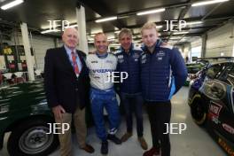 Silverstone Classic (20-21 July 2018) Preview Day,  2 May 2018, At the Home of British Motorsport. BTCC Cars at the Silverstone Classic, John Fitzpatrick, Jason Plato, Team BMR Subaru Levorg GT, Rickard Rydell and Ashley Sutton, Team BMR Subaru Levorg GT  Free for editorial use only. Photo credit - JEP    