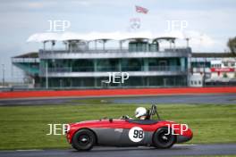 Silverstone Classic (20-21 July 2018) Preview Day,  2 May 2018, At the Home of British Motorsport. Austin Healey  Free for editorial use only. Photo credit - JEP