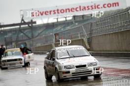 Silverstone Classic (20-21 July 2018) Preview Day,  2 May 2018, At the Home of British Motorsport. Ford Sierra RS 500  Free for editorial use only. Photo credit - JEP