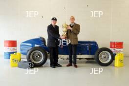 Silverstone Classic (20-21 July 2018) Preview Day,  2 May 2018, At the Home of British Motorsport. ERA with Paddy Hopkirk  Free for editorial use only. Photo credit - JEP