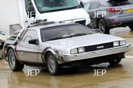 Silverstone Classic (20-21 July 2018) Preview Day,  2 May 2018, At the Home of British Motorsport. DeLorean DMC-12 Free for editorial use only. Photo credit - JEP