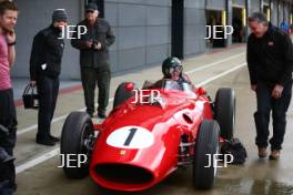 Silverstone Classic (20-21 July 2018) Preview Day,  2 May 2018, At the Home of British Motorsport. Martin Brundle - Ferrari 246 Dino  Free for editorial use only. Photo credit - JEP