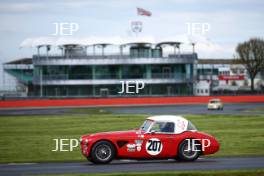 Silverstone Classic (20-21 July 2018) Preview Day,  2 May 2018, At the Home of British Motorsport. Austin Healey  Free for editorial use only. Photo credit - JEP