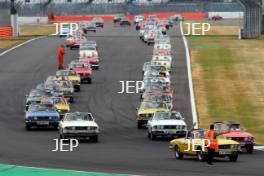 Silverstone Classic  20-22 July 2018 At the Home of British Motorsport British Leyland Parade  Free for editorial use only Photo credit – JEP