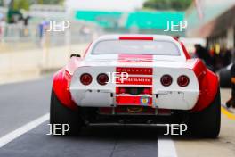 Silverstone Classic  20-22 July 2018 At the Home of British Motorsport Chevrolet Corvette  Free for editorial use only Photo credit – JEP