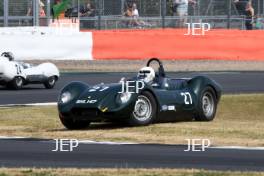 Silverstone Classic  20-22 July 2018 At the Home of British Motorsport 27 Stefan Ziegler / Martin Stretton, Lister Jaguar Knobbly Free for editorial use only Photo credit – JEP