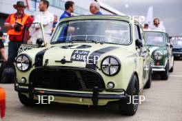 Silverstone Classic  20-22 July 2018 At the Home of British Motorsport 1 Jonathan Lewis/Liam Sullivan, Morris Mini Cooper S	 Free for editorial use only Photo credit – JEP