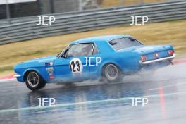 Silverstone Classic  20-22 July 2018 At the Home of British Motorsport 123 David Burke/Brian Saunders, Ford Mustang Free for editorial use only Photo credit – JEP