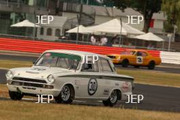 Silverstone Classic  20-22 July 2018 At the Home of British Motorsport 30 David Abbott, Ford Lotus Cortina	 Free for editorial use only Photo credit – JEP