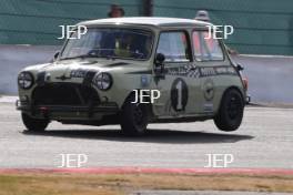 Silverstone Classic  20-22 July 2018 At the Home of British Motorsport 1 Jonathan Lewis/Liam Sullivan, Morris Mini Cooper S	 Free for editorial use only Photo credit – JEP