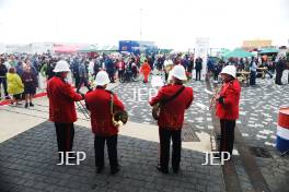 Silverstone Classic 2019 Bentley Brass Band At the Home of British Motorsport. 26-28 July 2019 Free for editorial use only  Photo credit – JEP