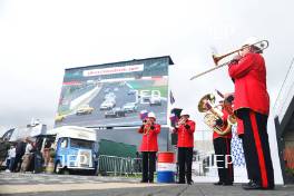 Silverstone Classic 2019 Bentley Brass Band At the Home of British Motorsport. 26-28 July 2019 Free for editorial use only  Photo credit – JEP