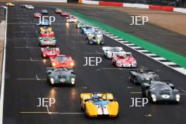 Silverstone Classic 2019 Race Start At the Home of British Motorsport. 26-28 July 2019 Free for editorial use only Photo credit – JEP