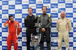 Silverstone Classic 2019 Podium At the Home of British Motorsport. 26-28 July 2019 Free for editorial use only Photo credit – JEP