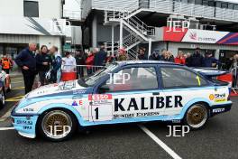 Silverstone Classic 2019 1 THOMAS Julian, GB, LOCKIE Calum, GB, Ford Sierra Cosworth RS500  At the Home of British Motorsport. 26-28 July 2019 Free for editorial use only  Photo credit – JEP