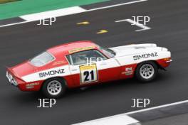 Silverstone Classic 2019 21 BRYANT Oliver, GB, BRYANT Grahame, GB, Chevrolet Camaro Z28  At the Home of British Motorsport. 26-28 July 2019 Free for editorial use only  Photo credit – JEP