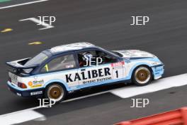 Silverstone Classic 2019 1 THOMAS Julian, GB, LOCKIE Calum, GB, Ford Sierra Cosworth RS500  At the Home of British Motorsport. 26-28 July 2019 Free for editorial use only  Photo credit – JEP