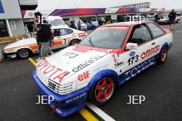 Silverstone Classic 2019 DANBY / WATTS Toyota Corolla 1600 GT At the Home of British Motorsport. 26-28 July 2019 Free for editorial use only  Photo credit – JEP