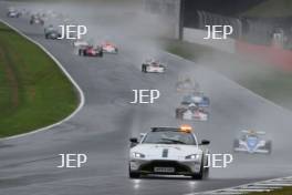 Silverstone Classic 2019 Aston Martin Safety Car At the Home of British Motorsport. 26-28 July 2019 Free for editorial use only  Photo credit – JEP