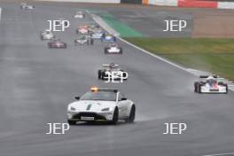 Silverstone Classic 2019 Aston Martin Safety Car At the Home of British Motorsport. 26-28 July 2019 Free for editorial use only  Photo credit – JEP