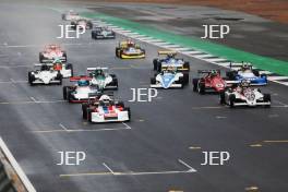 Silverstone Classic 2019 Race Start At the Home of British Motorsport. 26-28 July 2019 Free for editorial use only  Photo credit – JEP