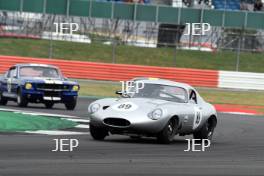 Silverstone Classic 2019 89 WRIGLEY Matthew, GB, WRIGLEY Mike, GB, Jaguar E Type At the Home of British Motorsport. 26-28 July 2019 Free for editorial use only  Photo credit – JEP