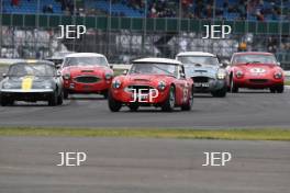 Silverstone Classic 2019 96 NYBLAEUS Nils-Fredrik, SE, WELCH Jeremy, GB, Austin Healey 3000 At the Home of British Motorsport. 26-28 July 2019 Free for editorial use only  Photo credit – JEP