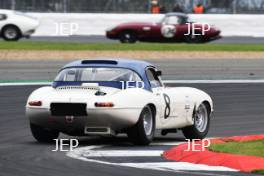 Silverstone Classic 2019 8 KENT Richard, GB, OSBORNE Joe, GB, Jaguar E-Type At the Home of British Motorsport. 26-28 July 2019 Free for editorial use only  Photo credit – JEP