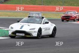 Silverstone Classic 2019 Aston Martin safety Car At the Home of British Motorsport. 26-28 July 2019 Free for editorial use only  Photo credit – JEP