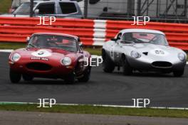 Silverstone Classic 2019 5 YOUNG John, GB, YOUNG Jack, GB, Jaguar E-Type At the Home of British Motorsport. 26-28 July 2019 Free for editorial use only  Photo credit – JEP