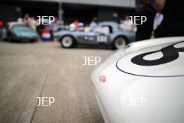 Silverstone Classic 2019 8 KENT Richard, GB, OSBORNE Joe, GB, Jaguar E-Type At the Home of British Motorsport. 26-28 July 2019 Free for editorial use only  Photo credit – JEP