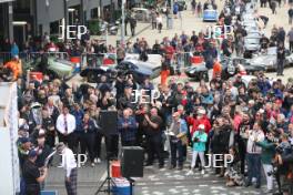 Silverstone Classic 2019 Podium with Sir Jackie Stewart At the Home of British Motorsport. 26-28 July 2019 Free for editorial use only  Photo credit – JEP 